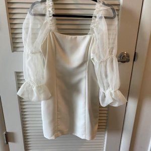 Amanda Uprichard Tia Dress in Ivory - Medium